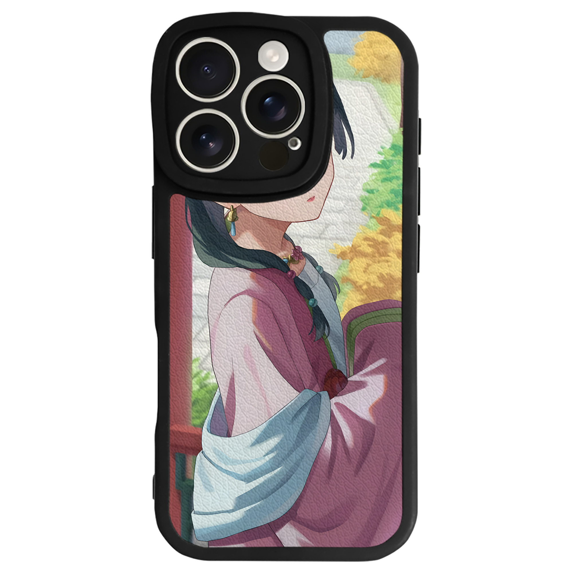 （画像用） 薬屋のひとりごと The Apothecary Diaries 【iPhone 16シリーズ対応】シリコンスマホケース（レザー調） 材質：シリコン